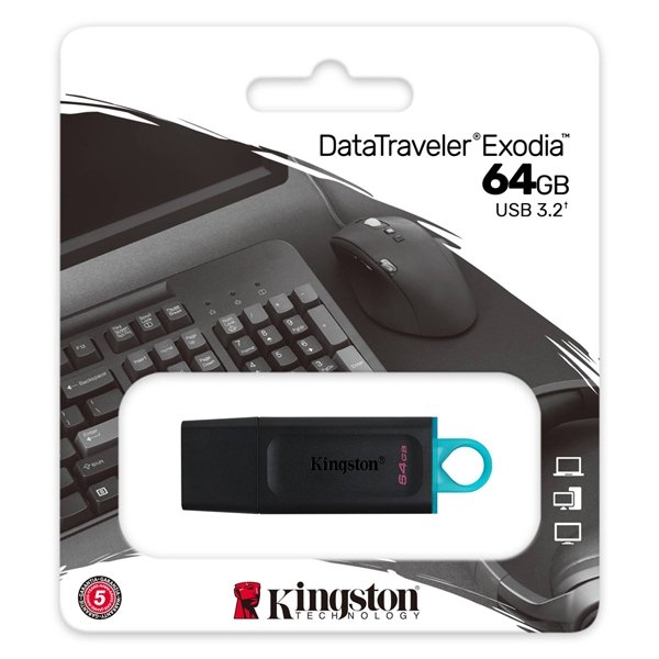 64 GB Kingston Pen Drive (5 YEAR WARRANTY)