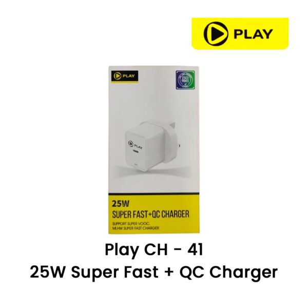 Play CH - 41 25W Super Fast + QC Charger